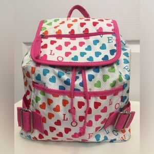 Backpack hearts and love